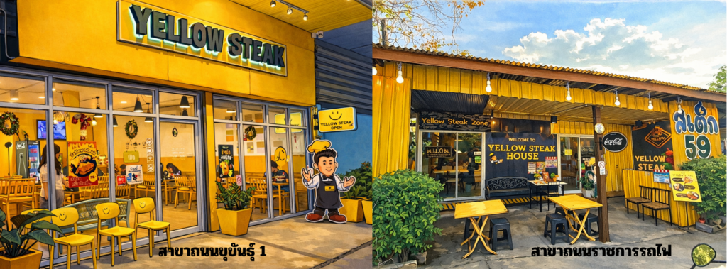 Yellow Steak (เยลโล่สเต็ก) อ.เมือง จ.ศรีสะเกษ 061 505 0266