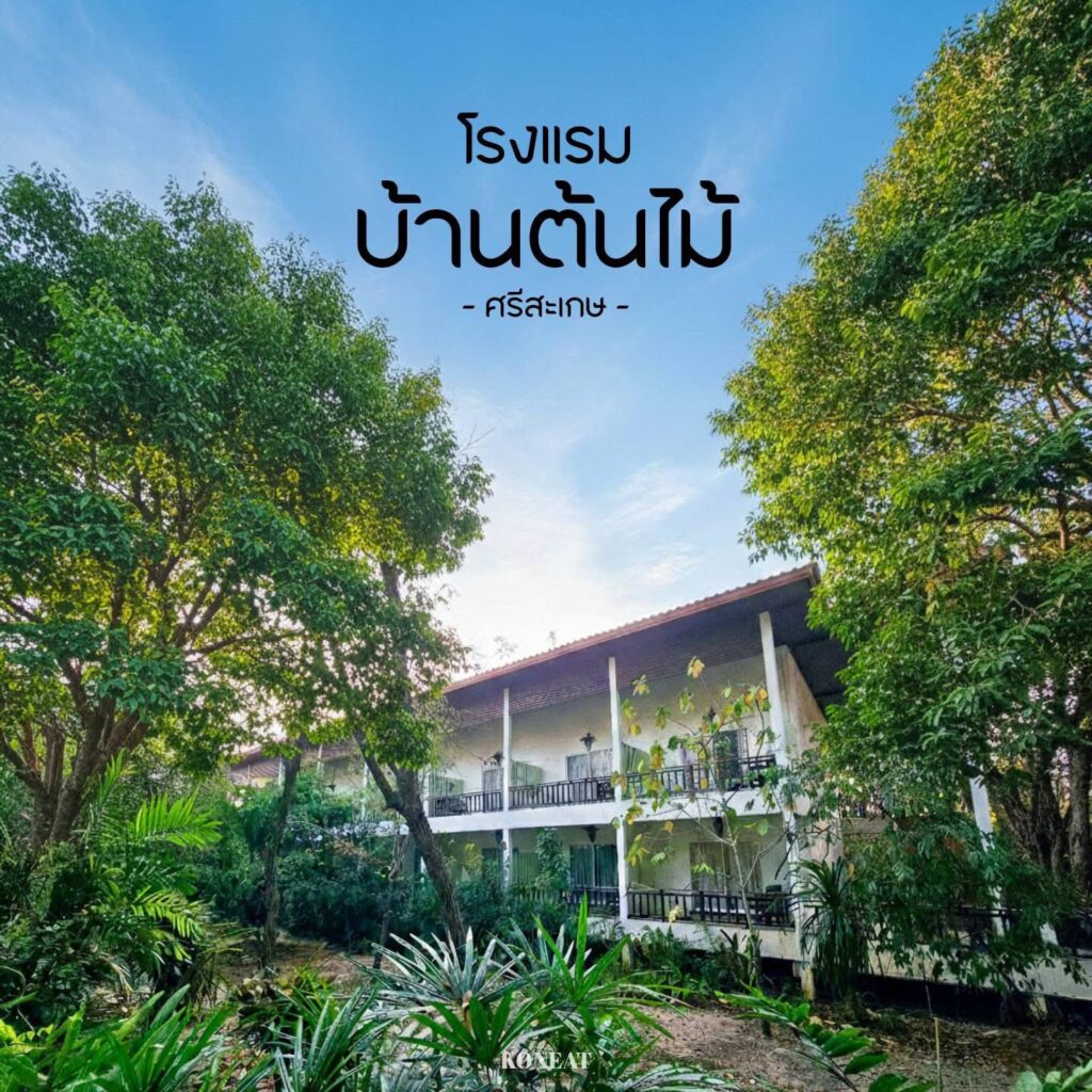 โรงแรมบ้านต้นไม้ อ.เมือง จ.ศรีสะเกษ 080 477 7854